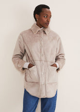 Heidi Reversible Shacket Mink