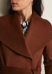 Nicci Wool Belted Coat Tan