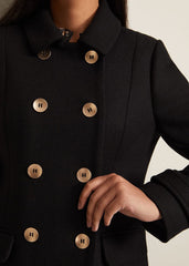 Petite Aurelie Wool Smart Peacoat Black