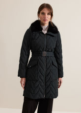 Petite Hollie Puffer Dark Green