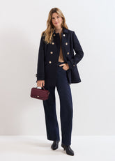Aurelie Wool Peacoat Navy