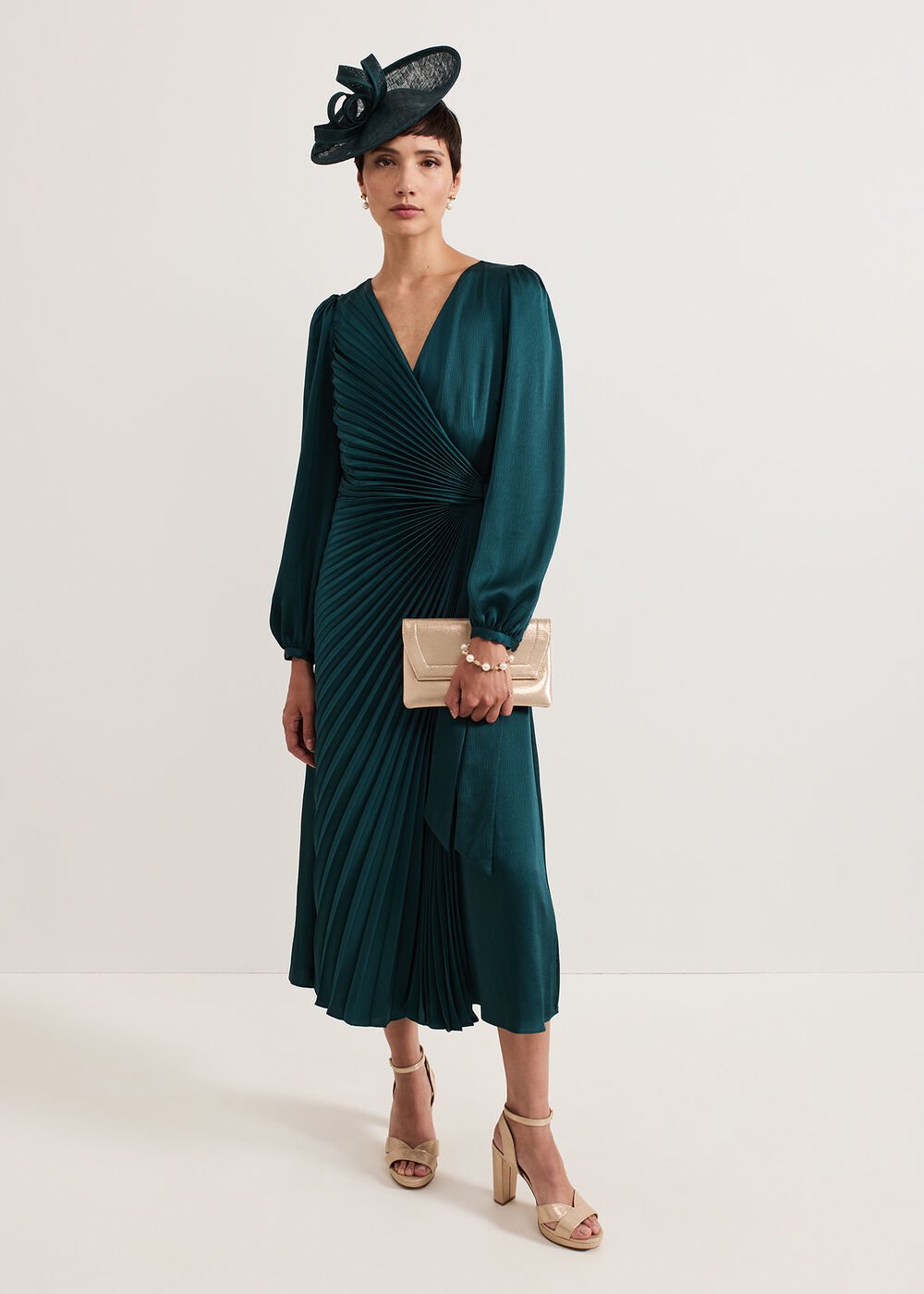 Gracie Sunray Dress Dark Green