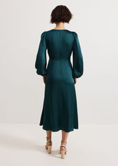 Gracie Sunray Dress Dark Green