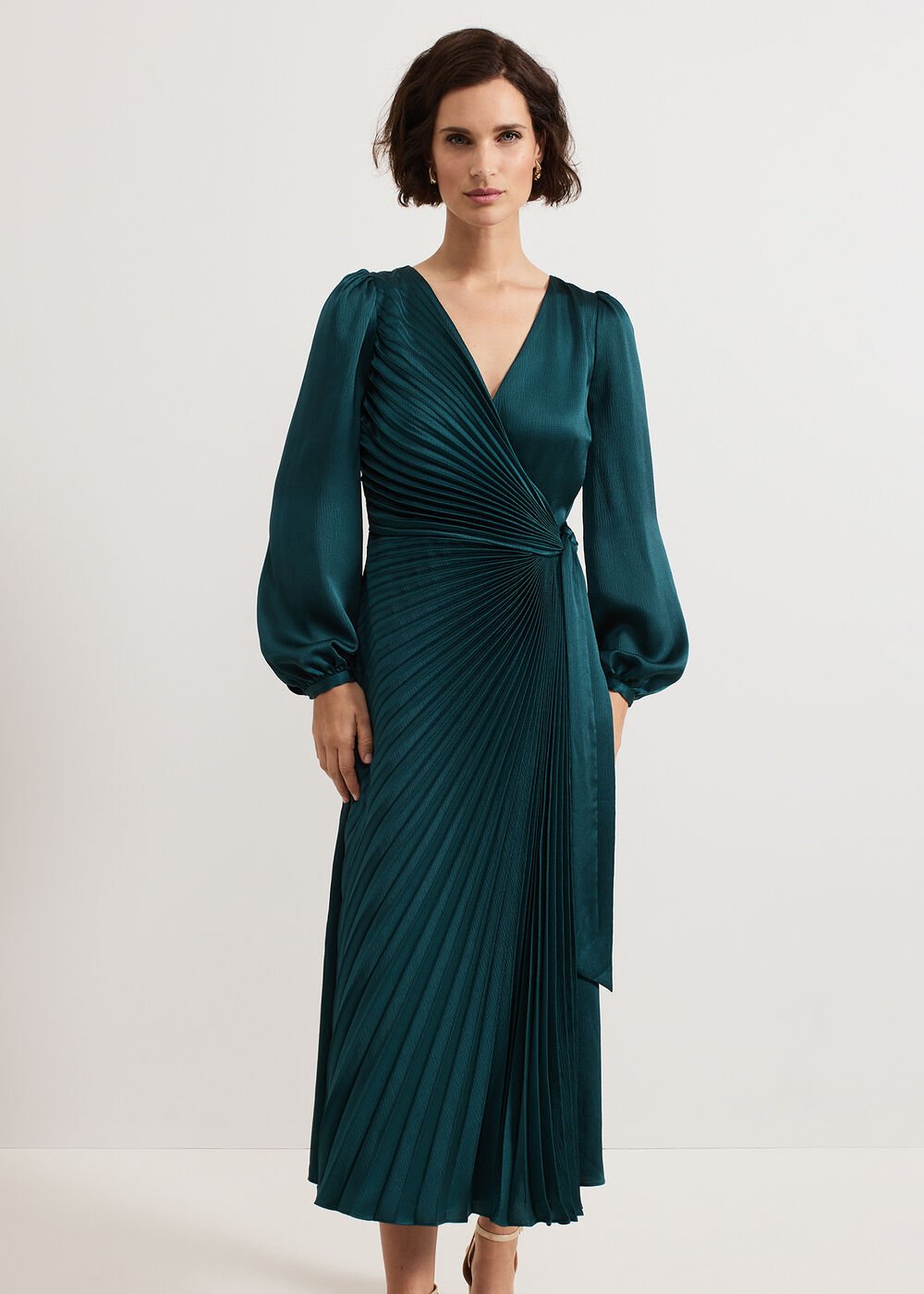 Gracie Sunray Dress Dark Green