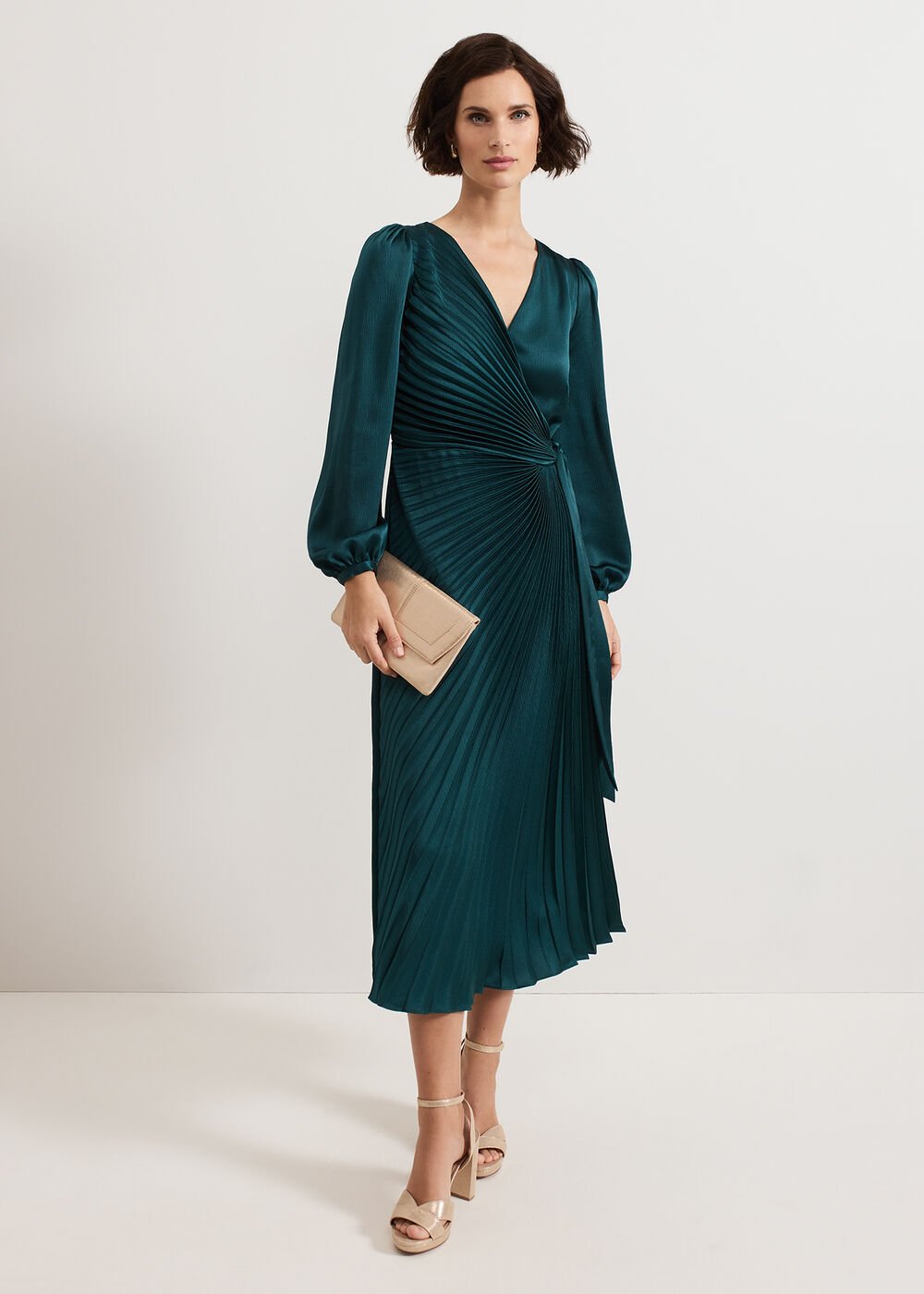 Gracie Sunray Dress Dark Green