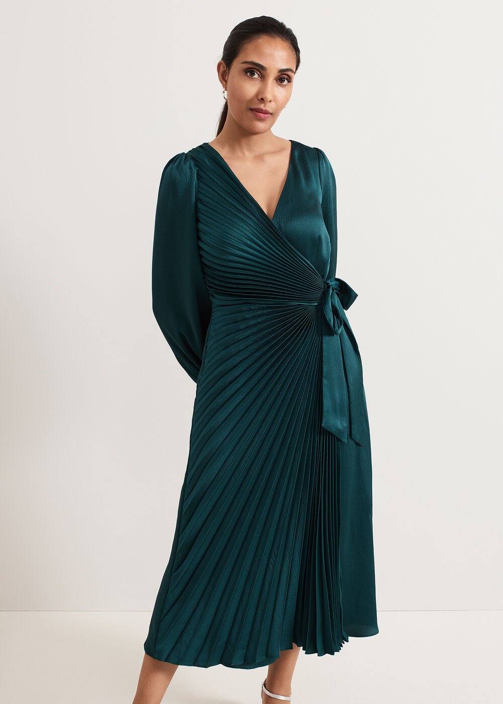 Petite Gracie Dress Dark Green
