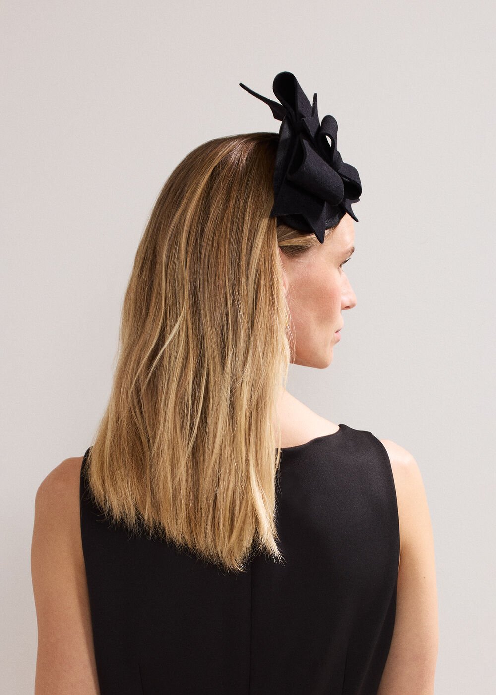 Black Felt Headband Black