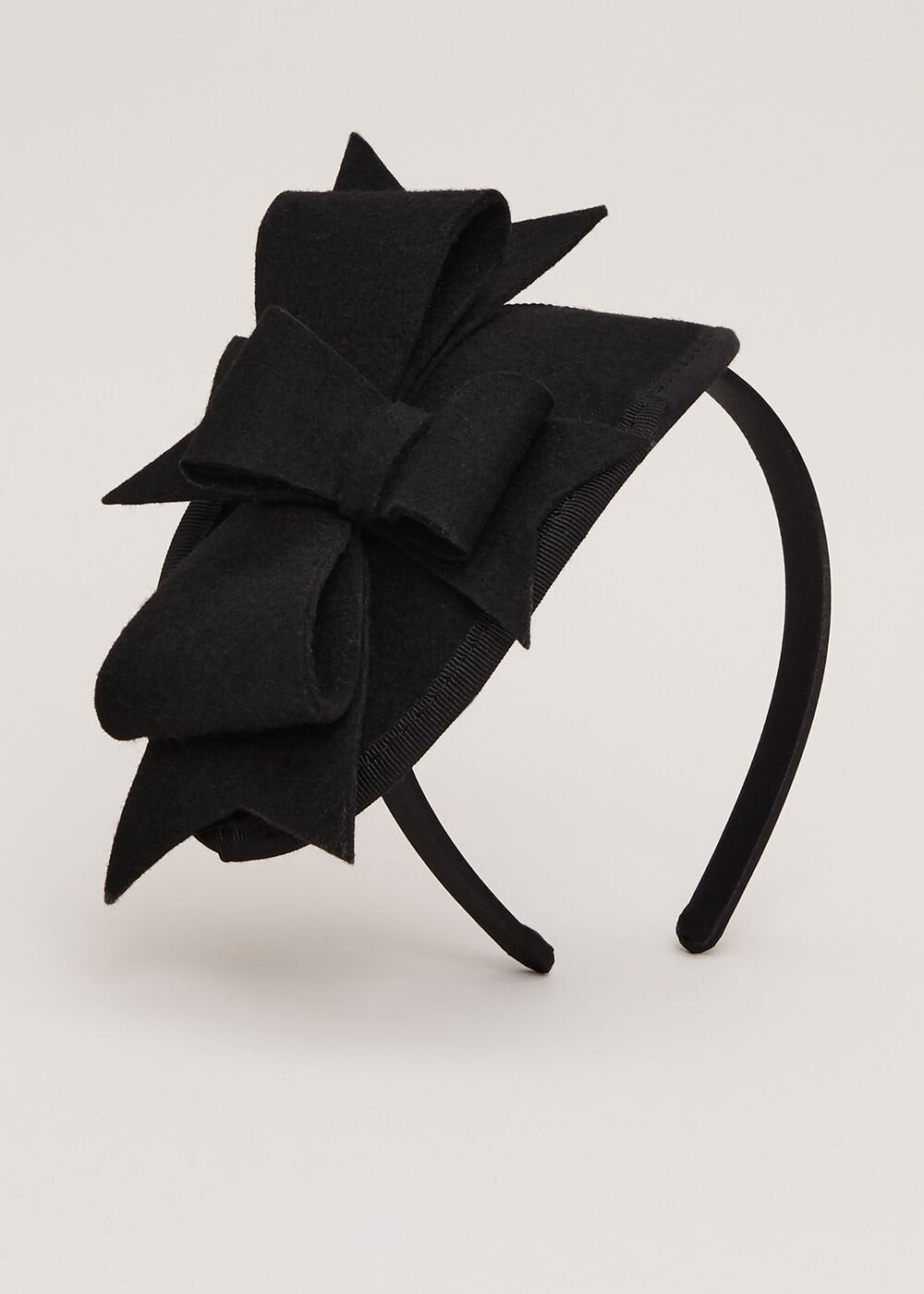 Black Felt Headband Black