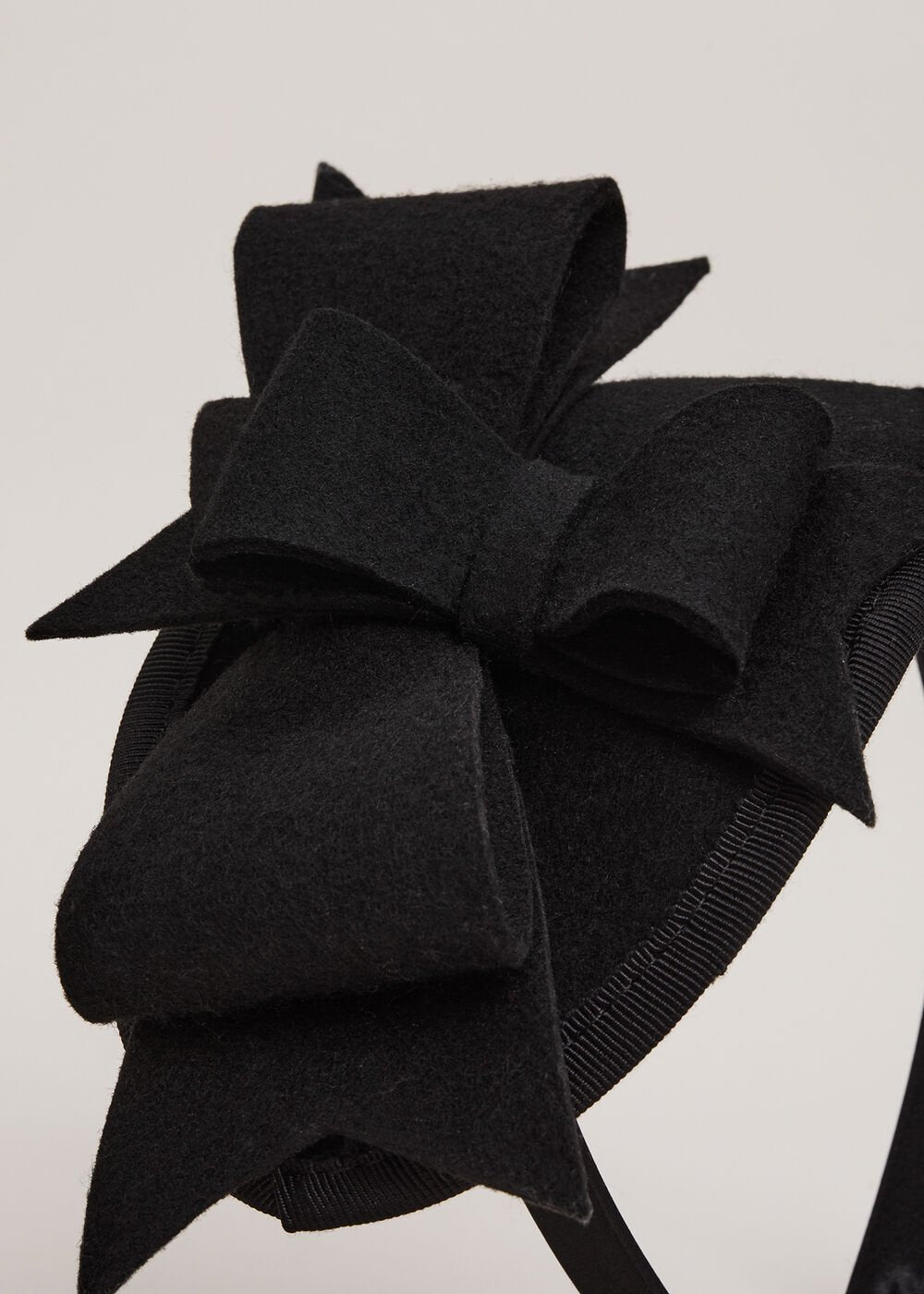 Black Felt Headband Black