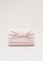 Knot Front Clutch Pink