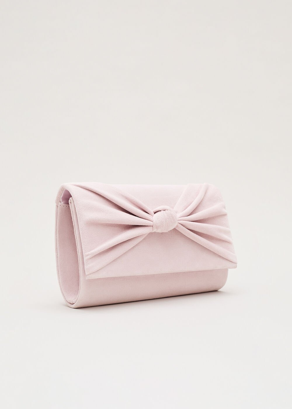 Knot Front Clutch Pink