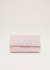 Grosgrain Bow Clutch Pink