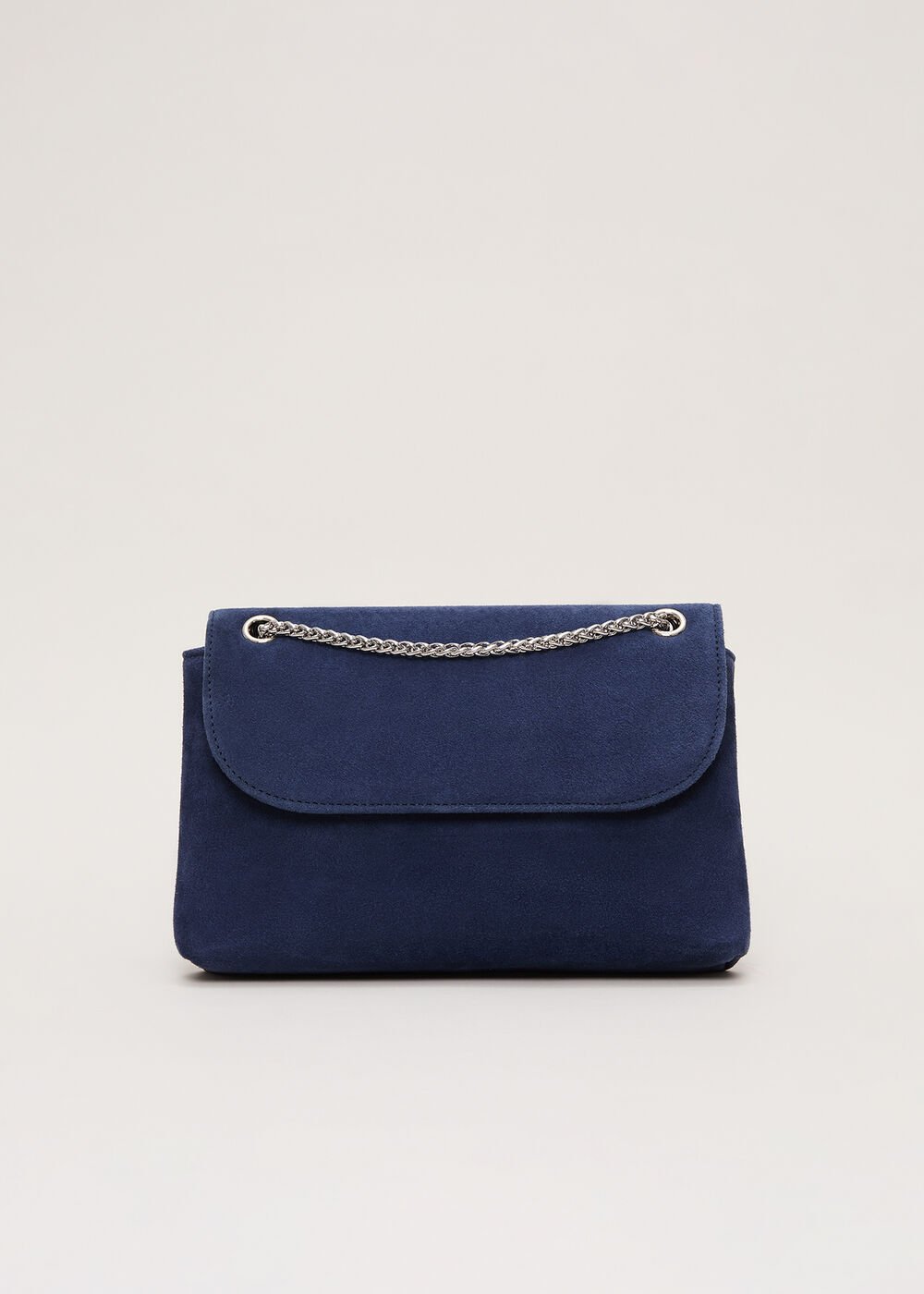 Navy Suede Clutch Navy