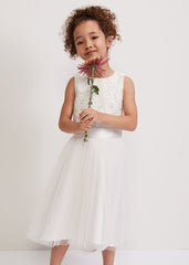 Iris Beaded Dress Ivory