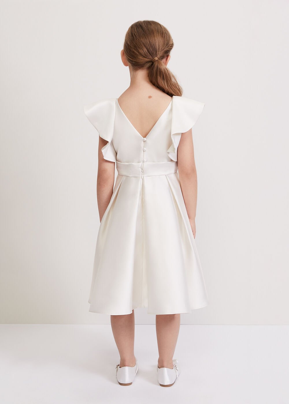 Sydney Satin Dress Ivory