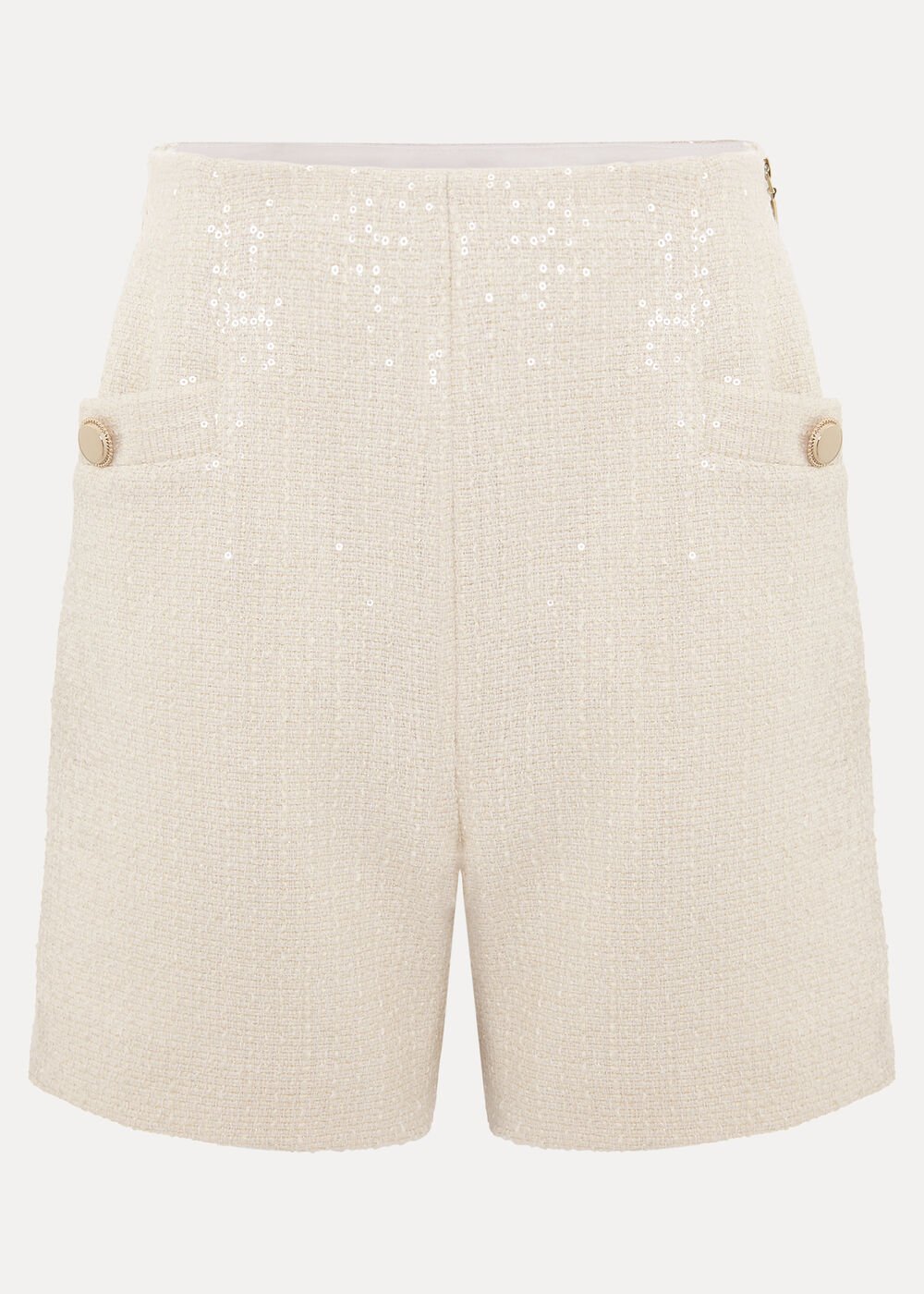 Ripley Sequin Short White