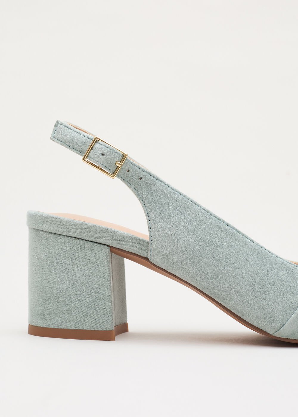 Knot Block Heel Pale Green