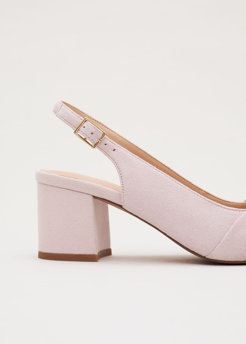 Knot Block Heel Antique Rose