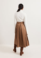 Trinity Petite Skirt Brown