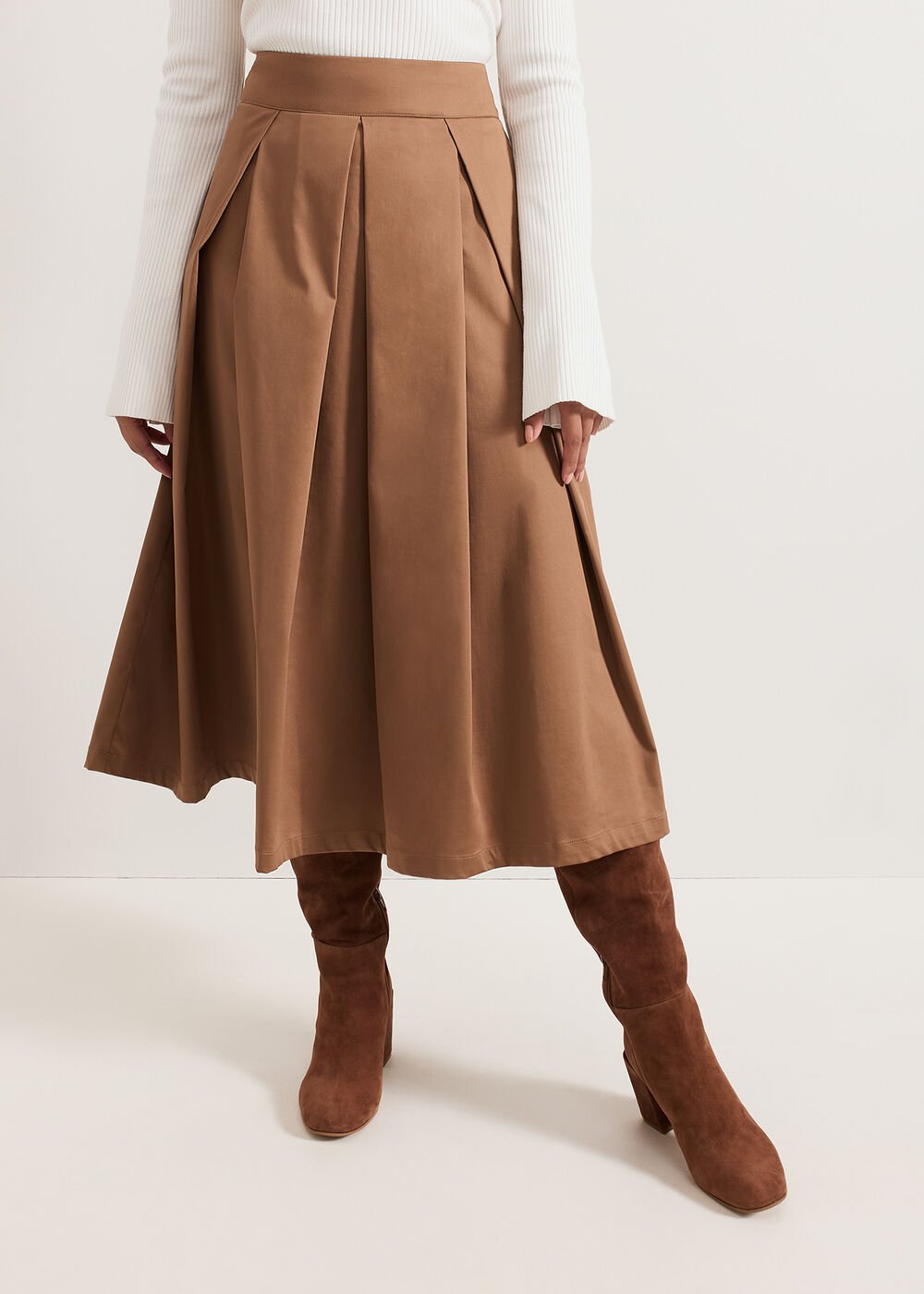 Trinity Petite Skirt Brown