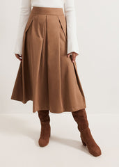 Trinity Petite Skirt Brown
