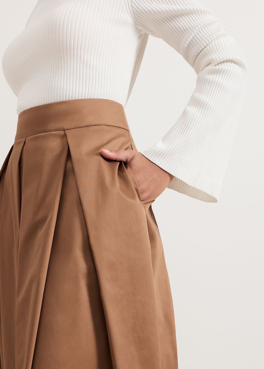 Trinity Petite Skirt Brown