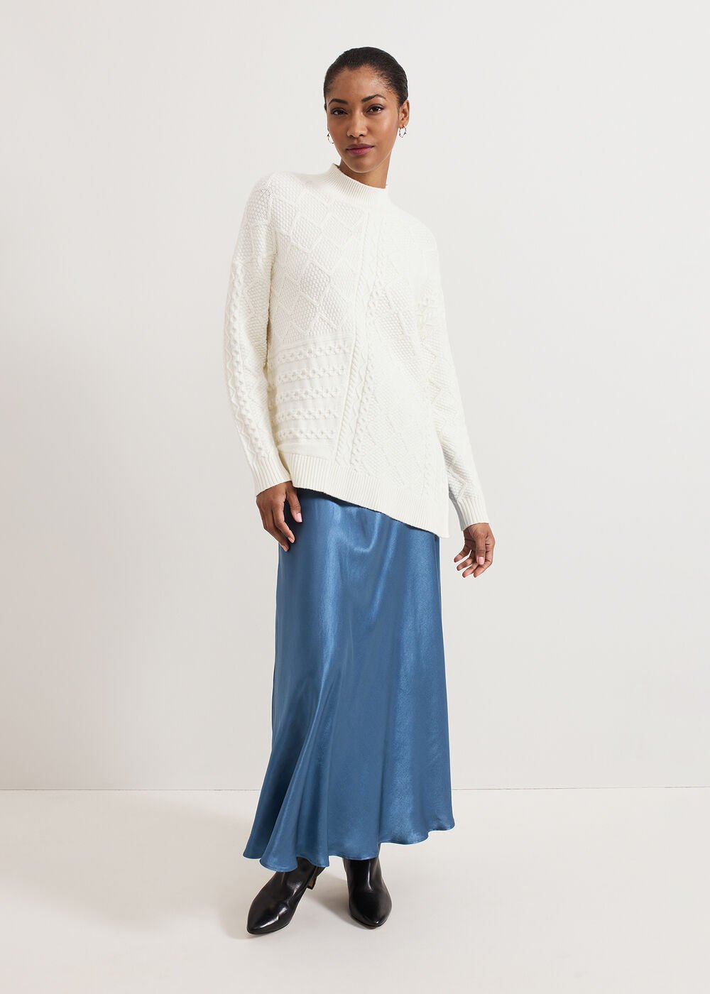 Orla Slip Skirt Blue