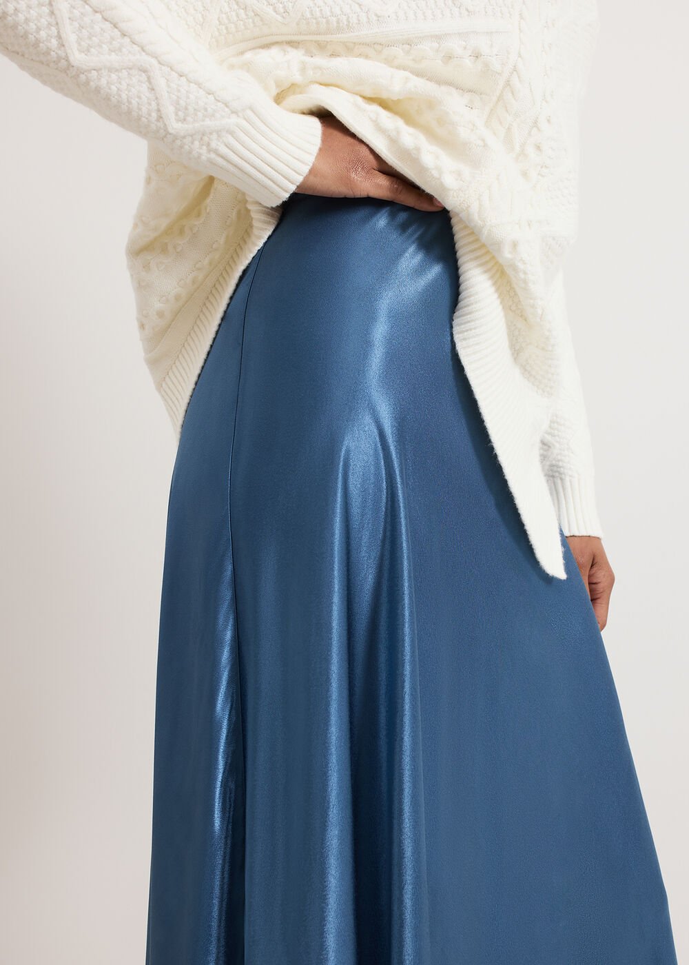 Orla Slip Skirt Blue