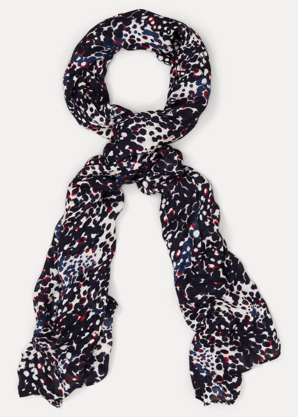 Circle Print Scarf Multi