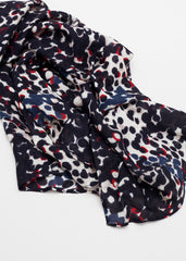 Circle Print Scarf Multi