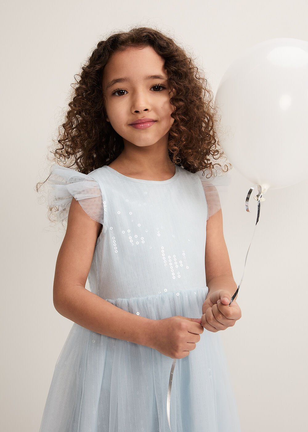 Kaya Sequin Dress Pale Blue