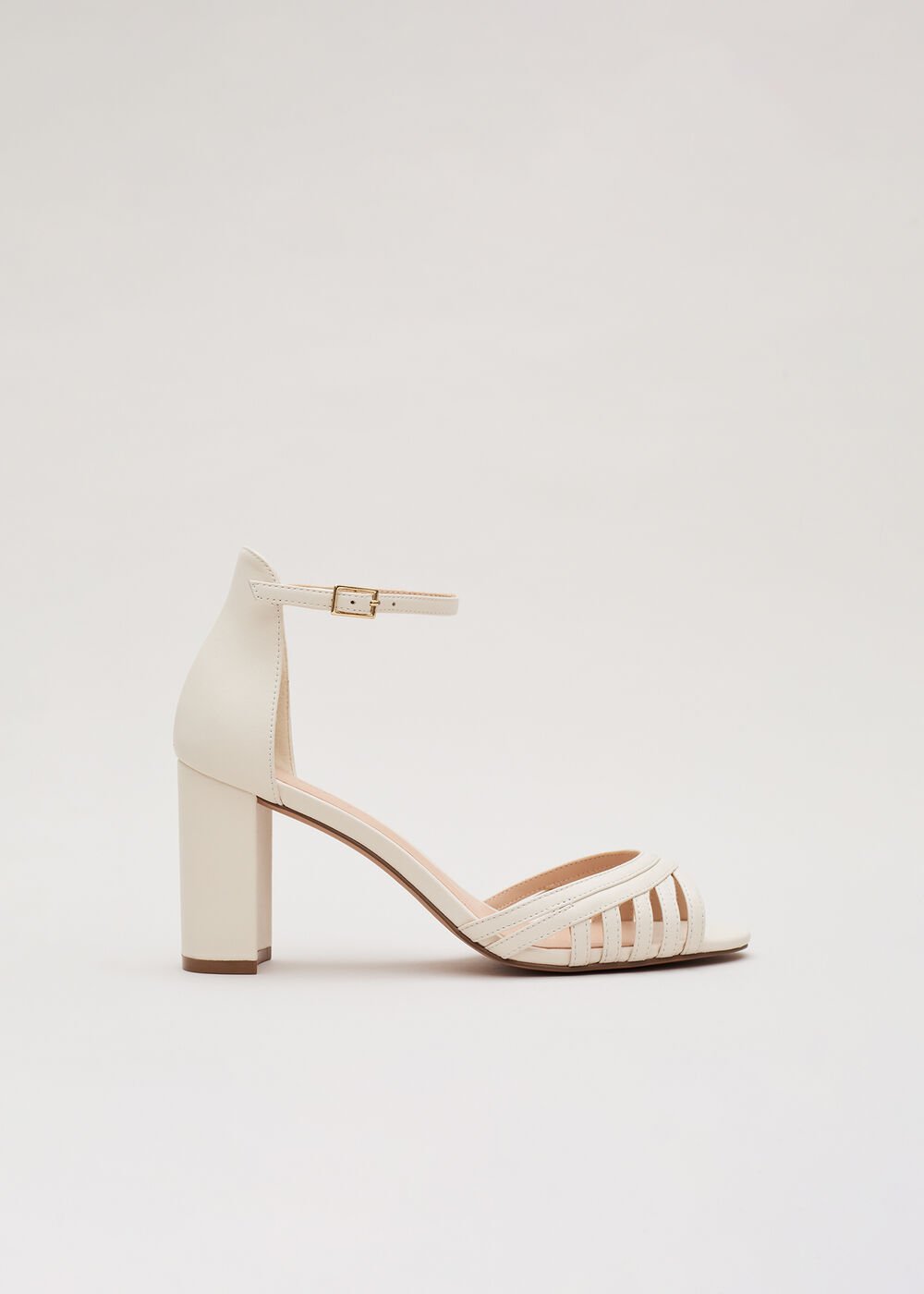 Ivory Leather Sandal Ivory