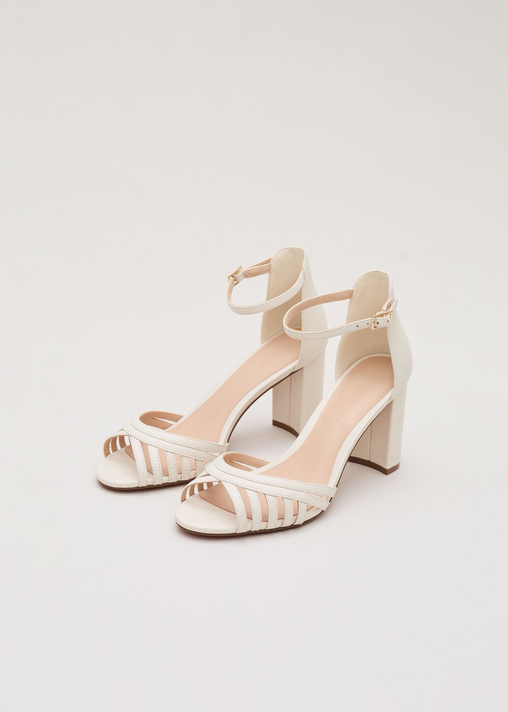 Ivory Leather Sandal Ivory