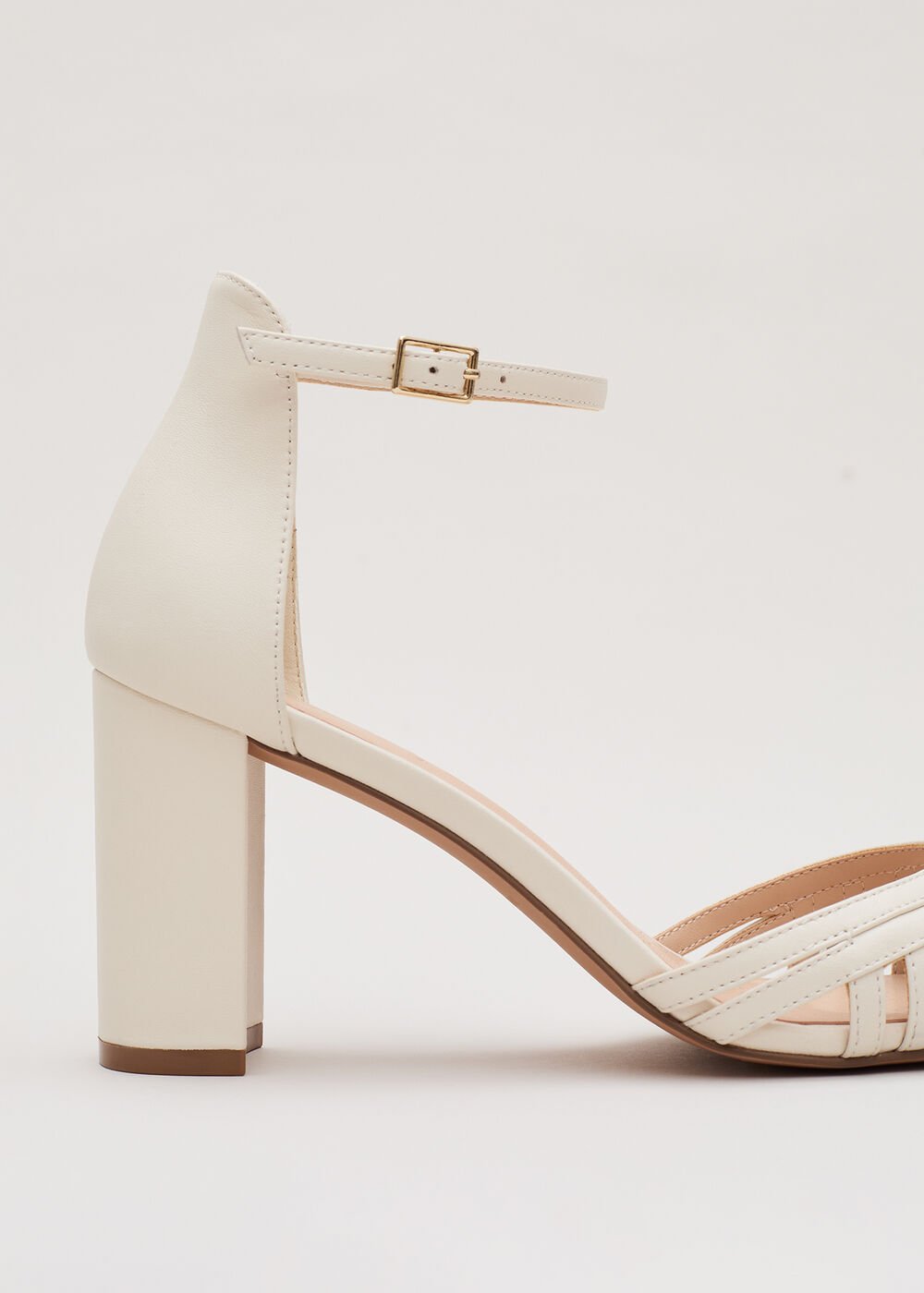 Ivory Leather Sandal Ivory