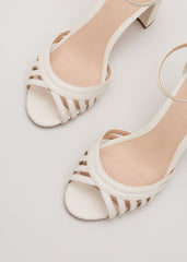 Ivory Leather Sandal Ivory