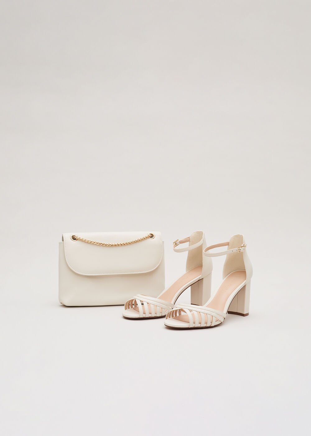 Ivory Leather Sandal Ivory