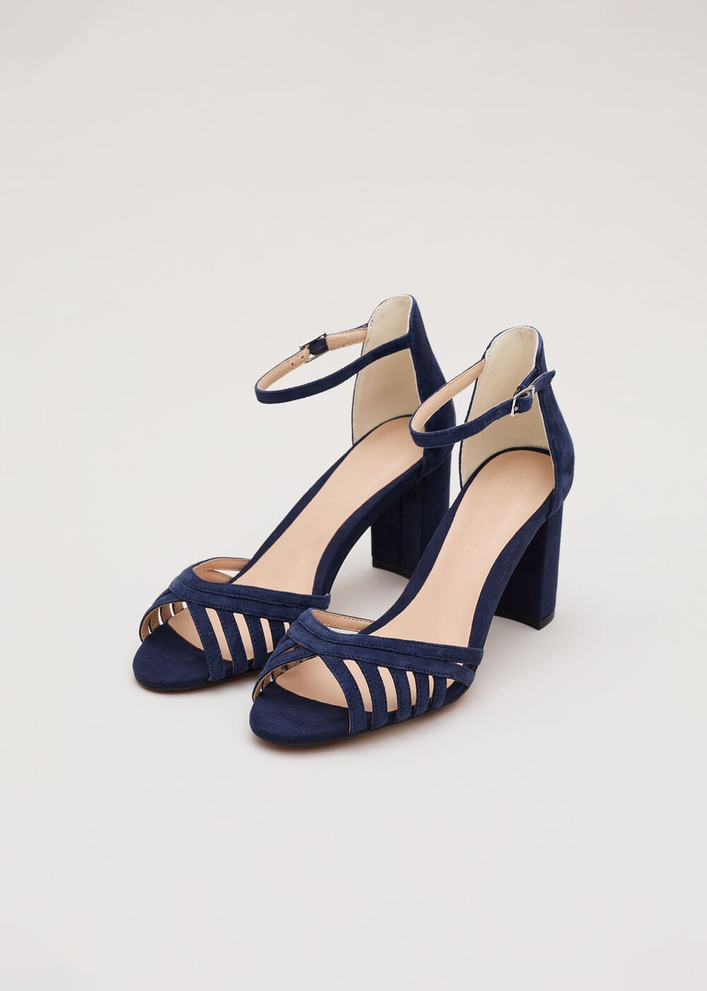 Navy Block Heel Navy