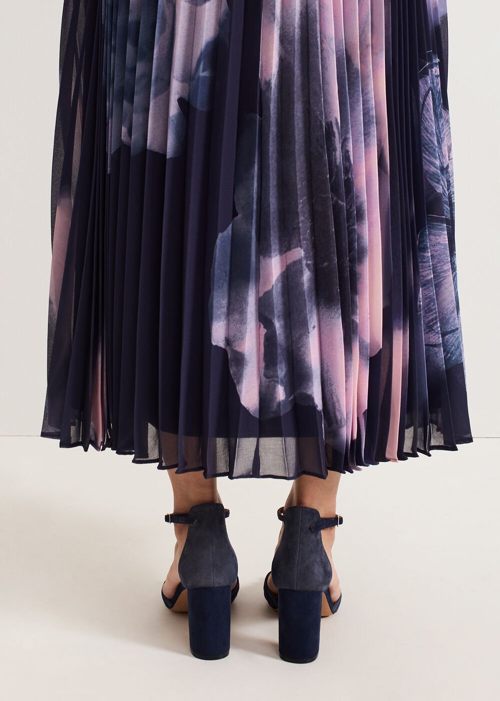 Navy Block Heel Navy