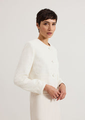 Ripley Boucle Jacket Ivory