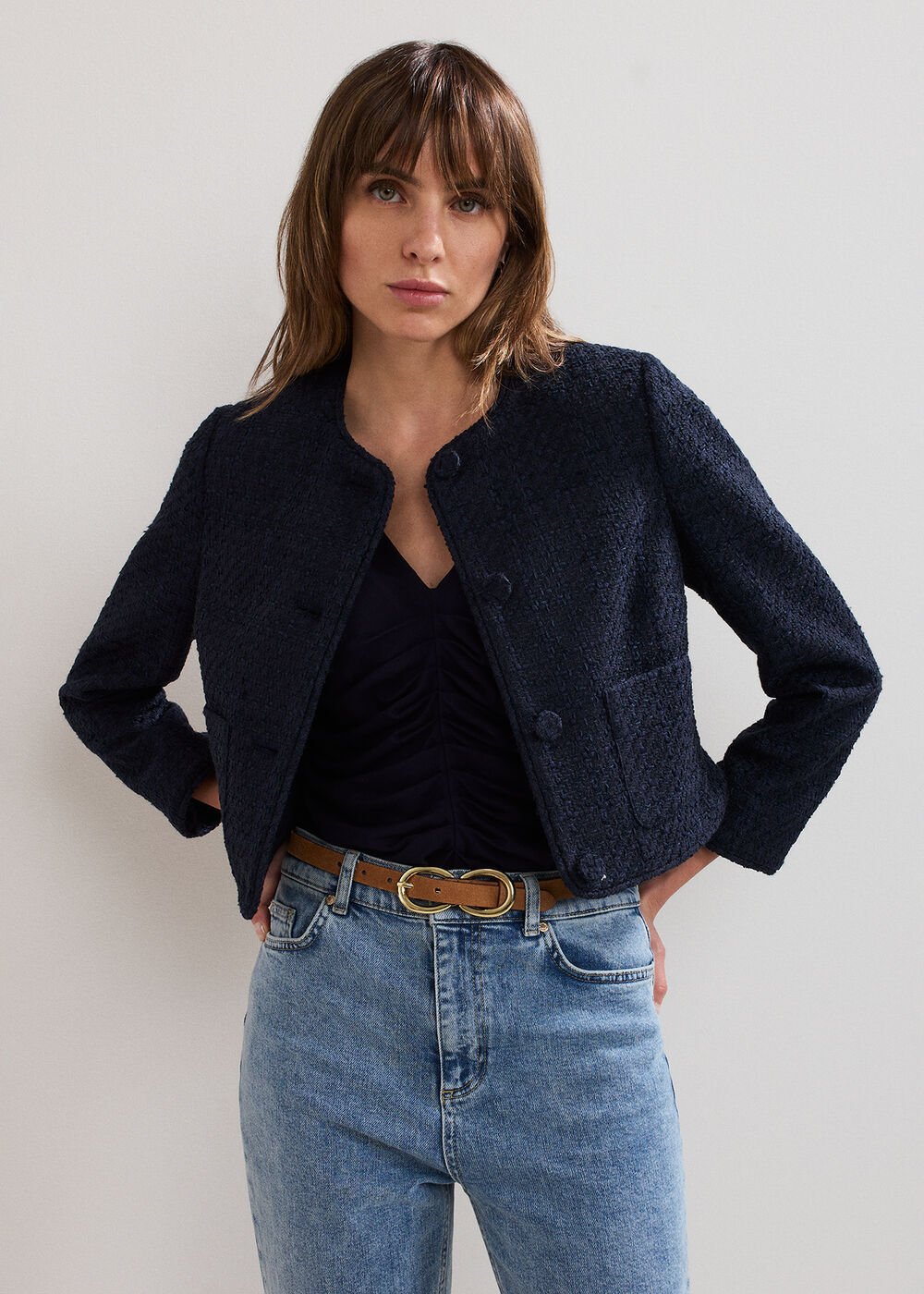 Ripley Boucle Jacket Navy