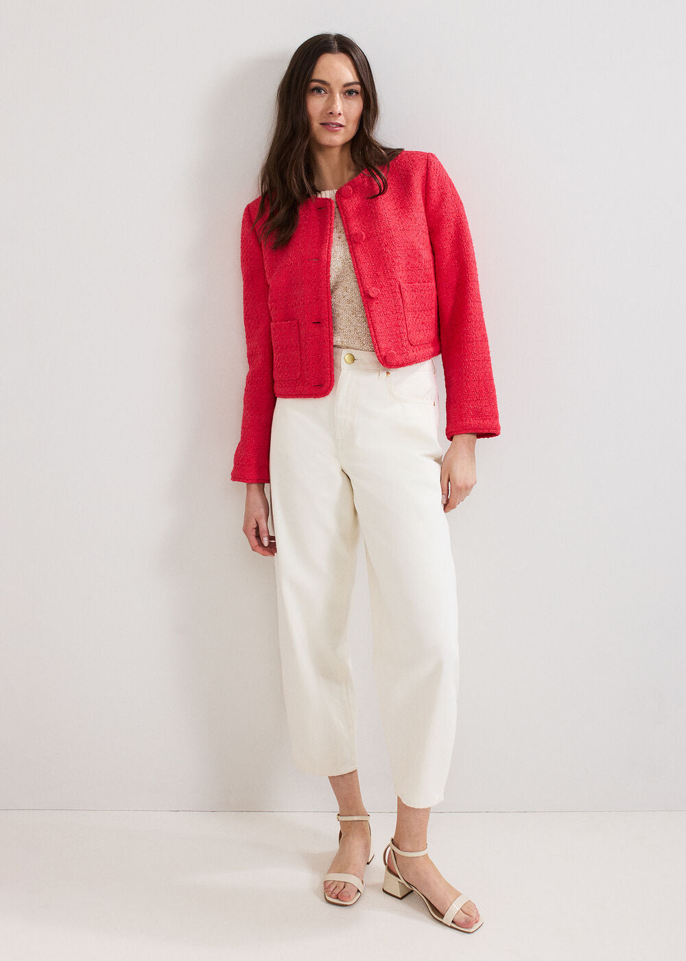 Ripley Boucle Jacket Coral