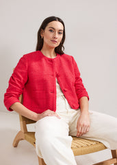 Ripley Boucle Jacket Coral