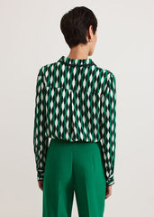 Rita Geo Print Shirt Green