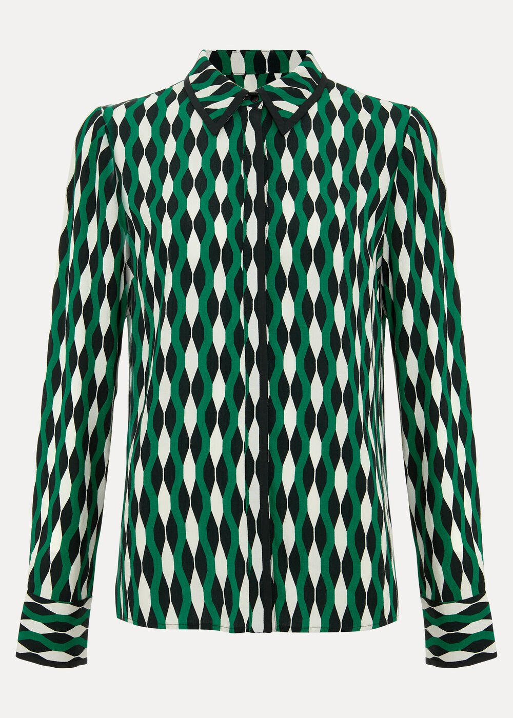 Rita Geo Print Shirt Green
