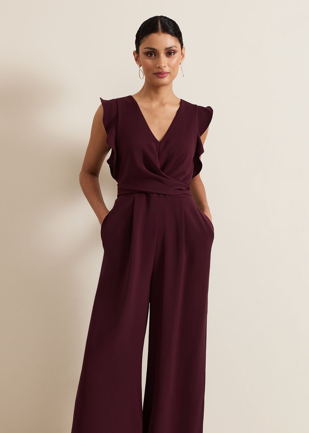 Ayla Jumpsuit Burgundy