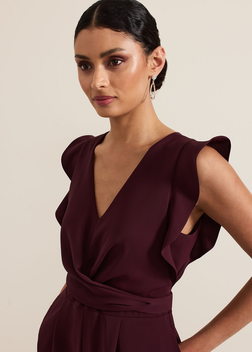 Ayla Jumpsuit Burgundy