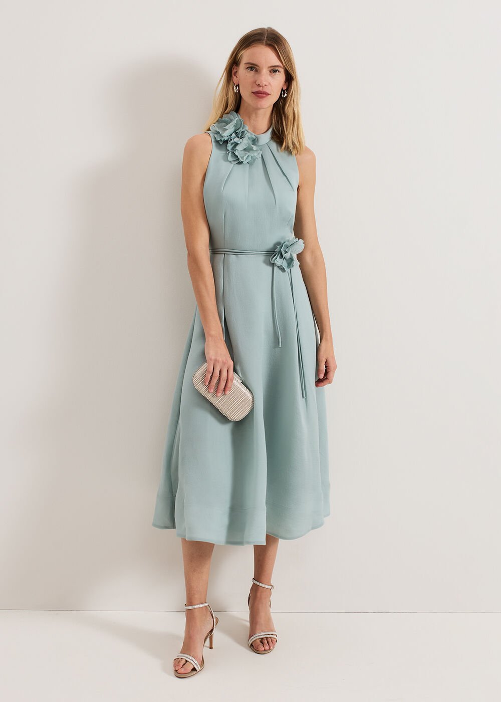 Senita Floral Dress Eau De Nil