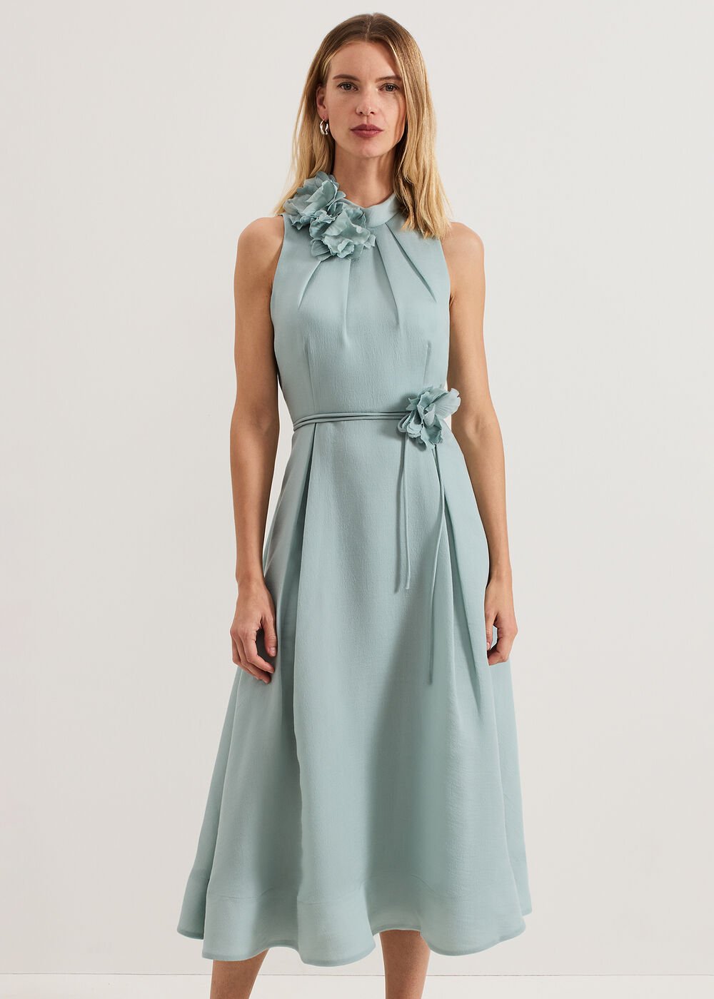 Senita Floral Dress Eau De Nil