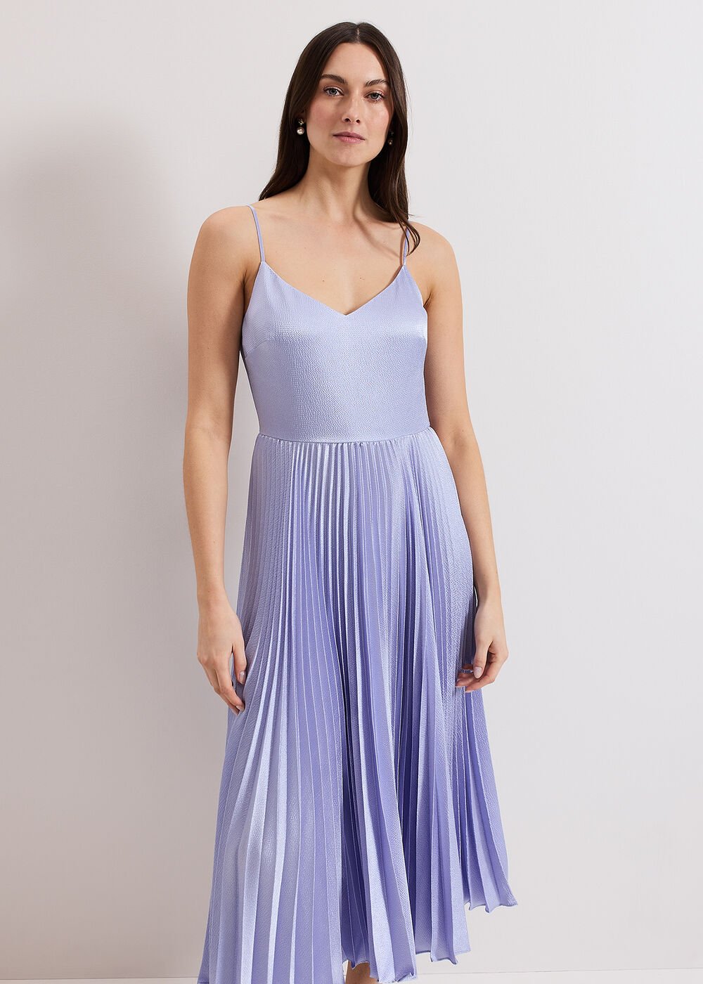 Dana Lace Double Layered Dress Pale Blue