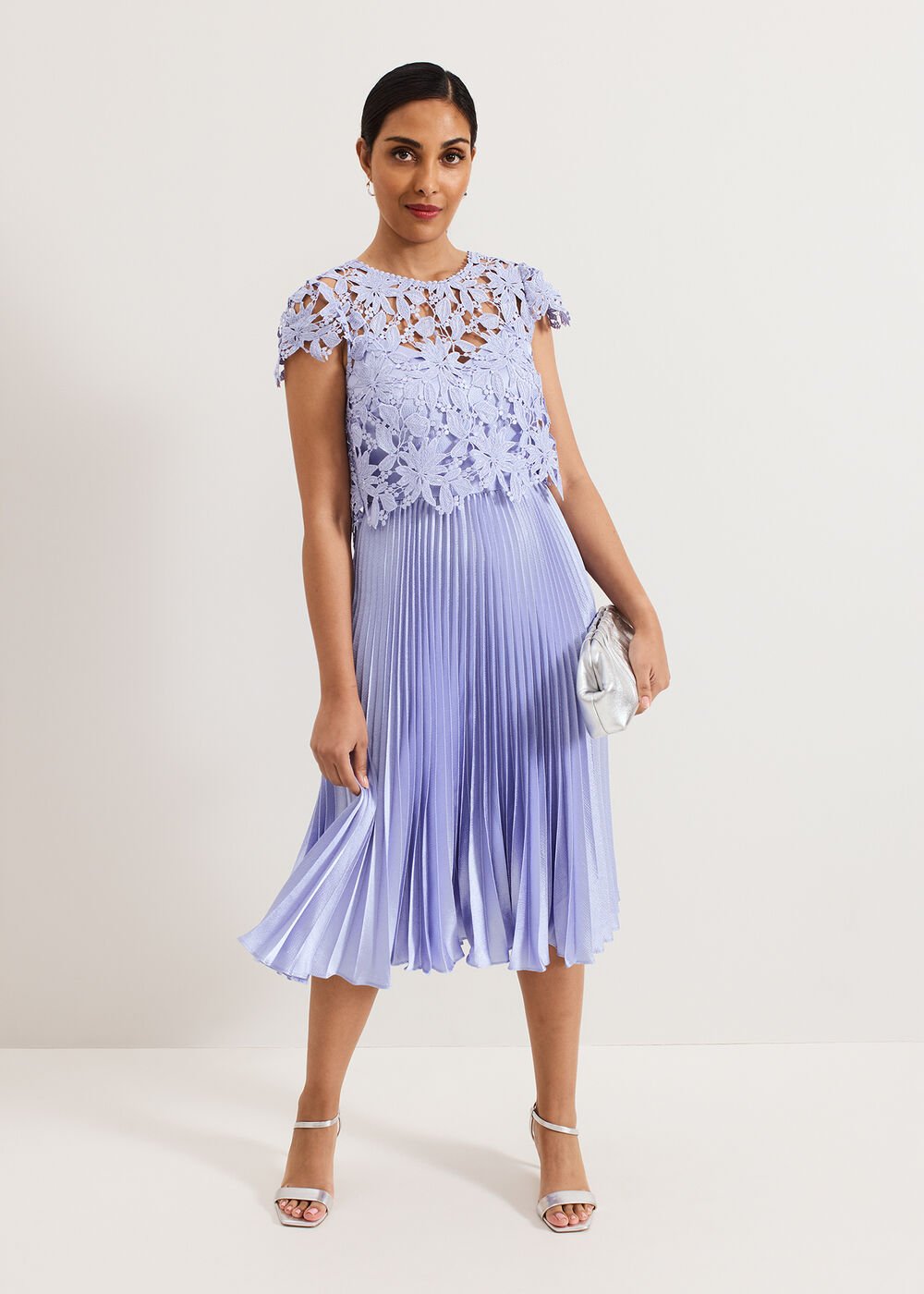 Petite Dana Dress Pale Blue